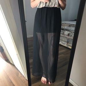 Chiffon maxi skirt